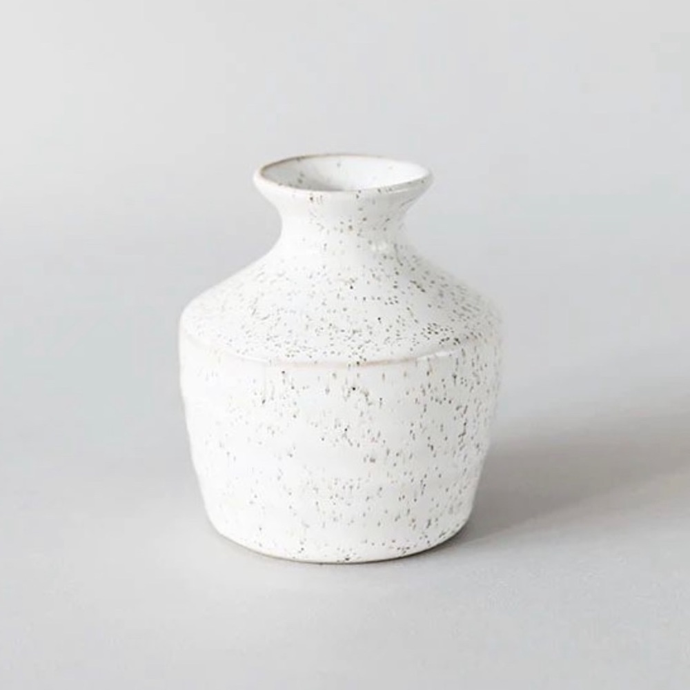 Speckled Ceramic Bud Vase